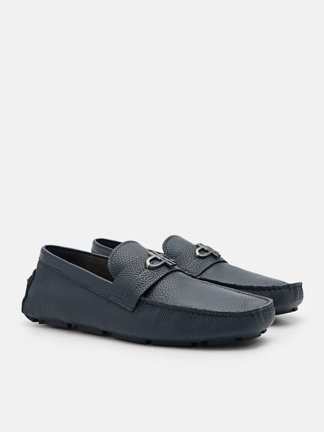 Leather Driving Shoes - Navy