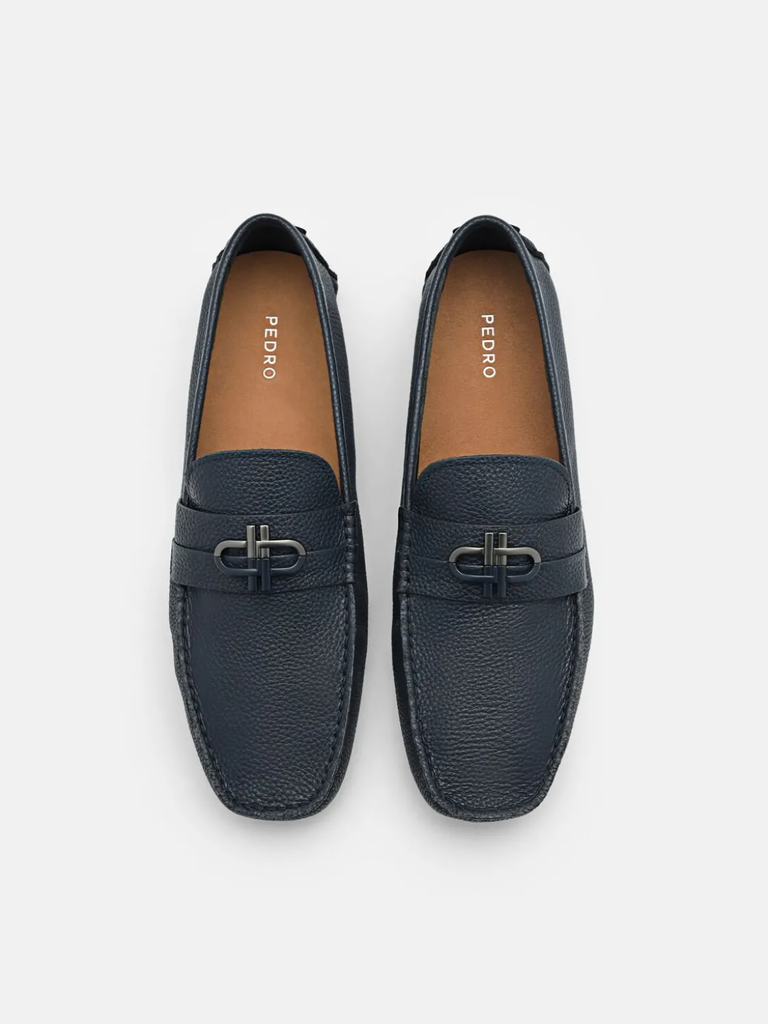 Leather Driving Shoes - Navy