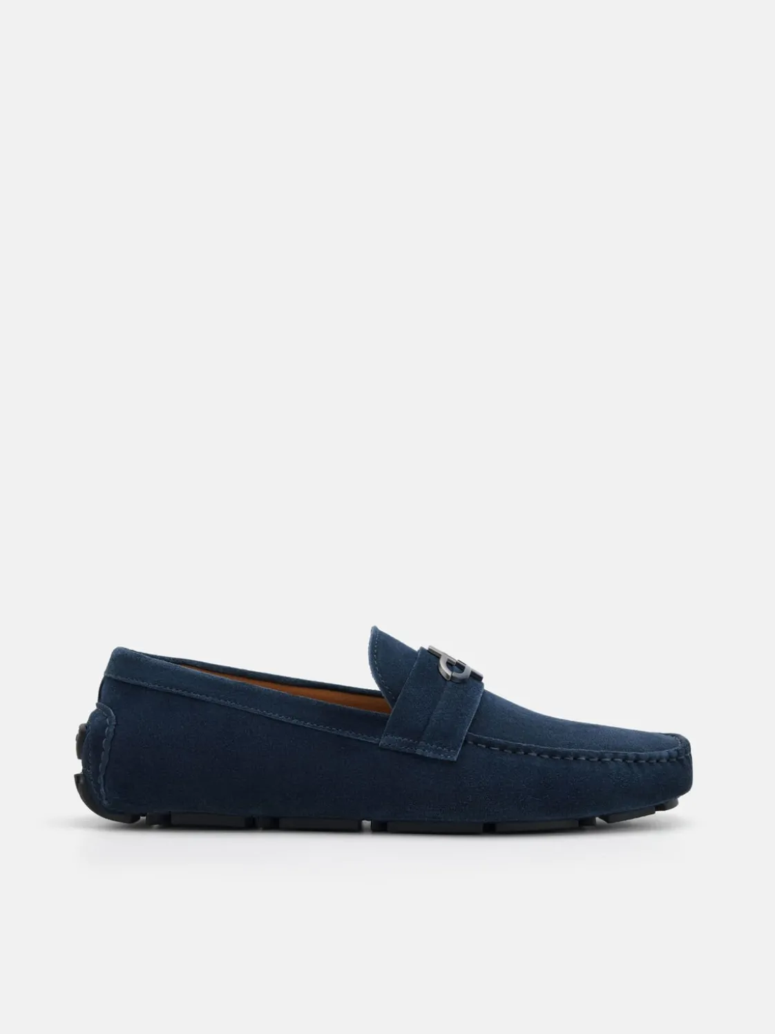Leather Driving Shoes - Navy
