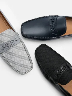Leather Driving Shoes - Navy