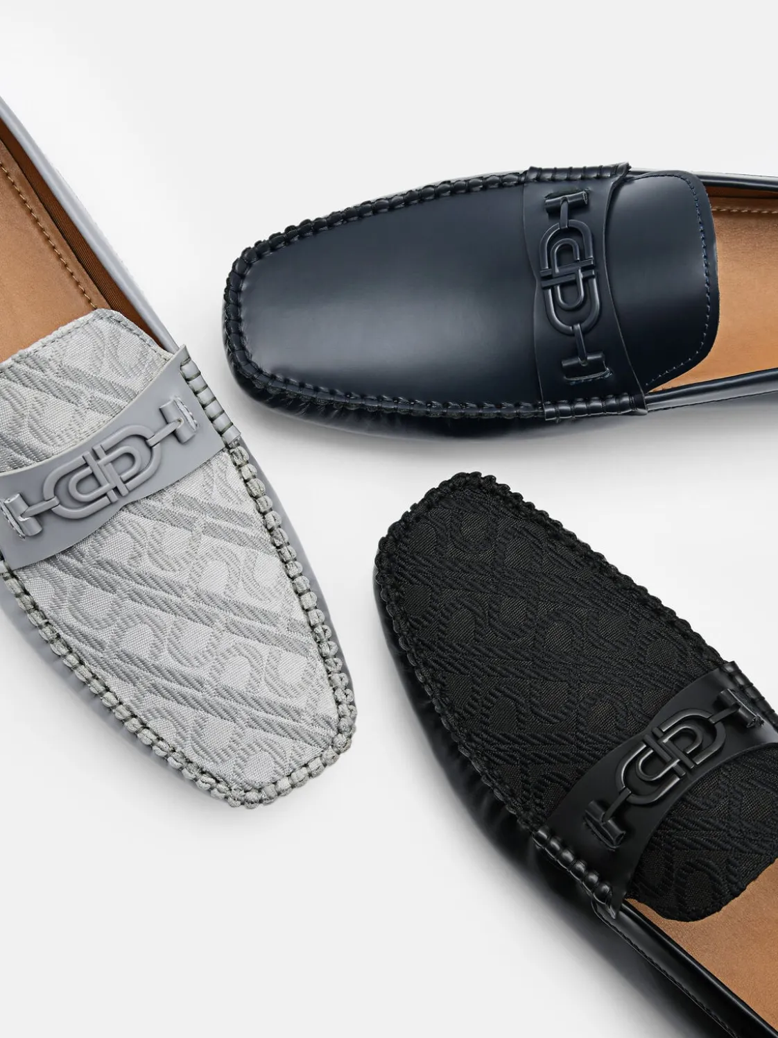 Leather Driving Shoes - Navy