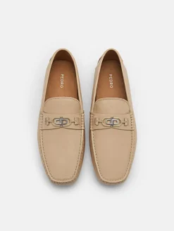 Leather Driving Shoes - Sand