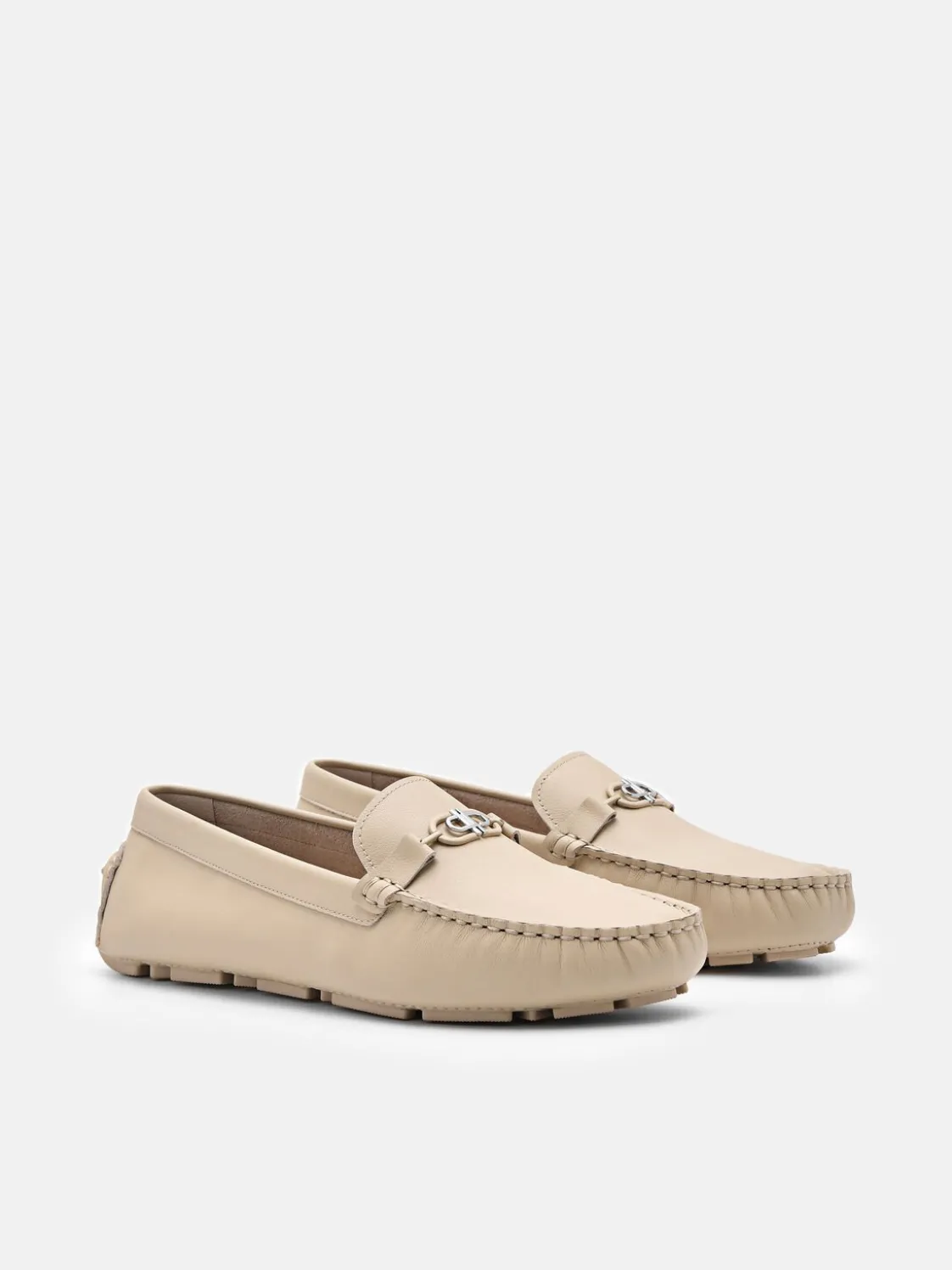 Leather Driving Shoes - Sand