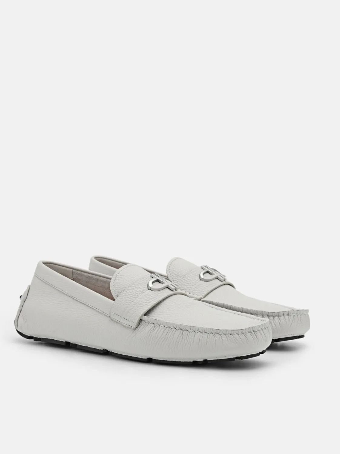 Leather Driving Shoes - Taupe