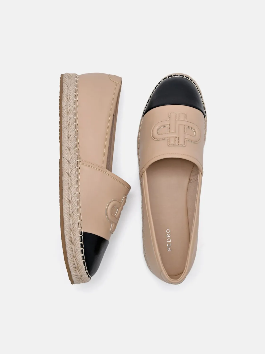 Leather Espadrilles - Nude