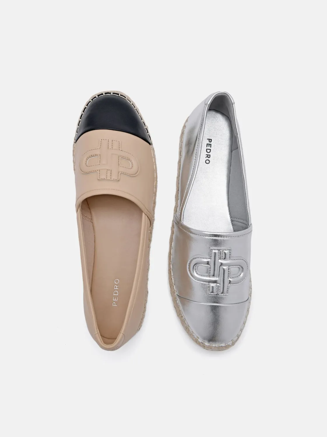 Leather Espadrilles - Nude