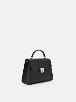 Leather Handbag - Black