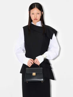 Leather Handbag - Black