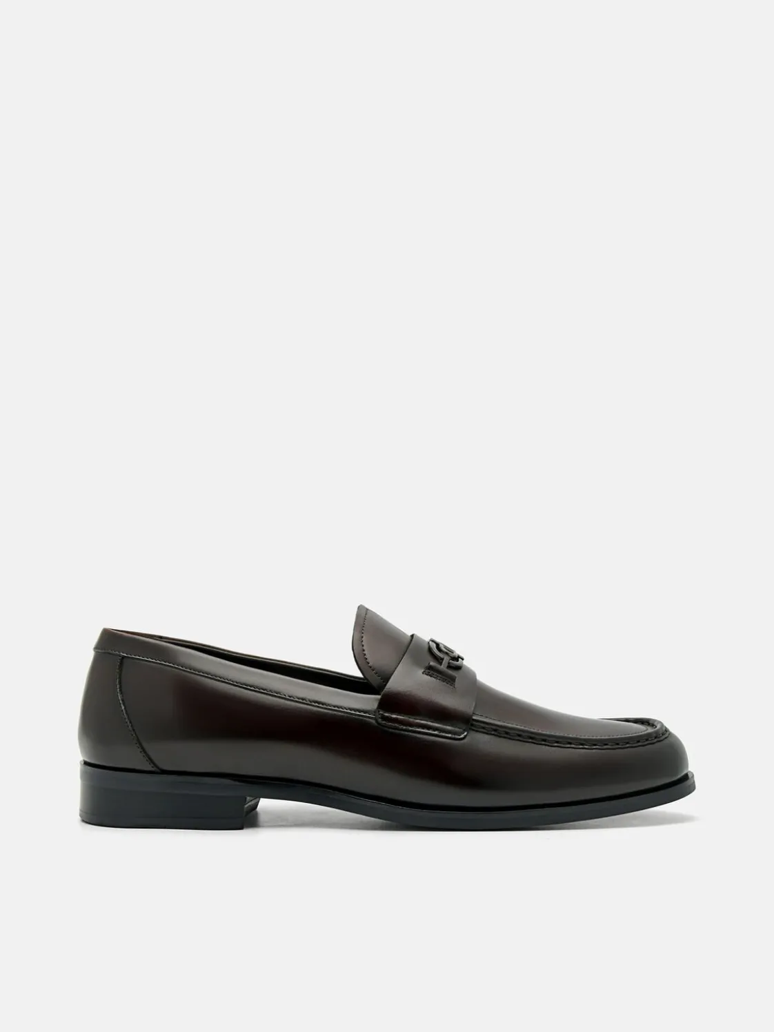 Leather Horsebit Loafer - Dark Brown