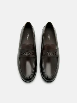 Leather Horsebit Loafer - Dark Brown