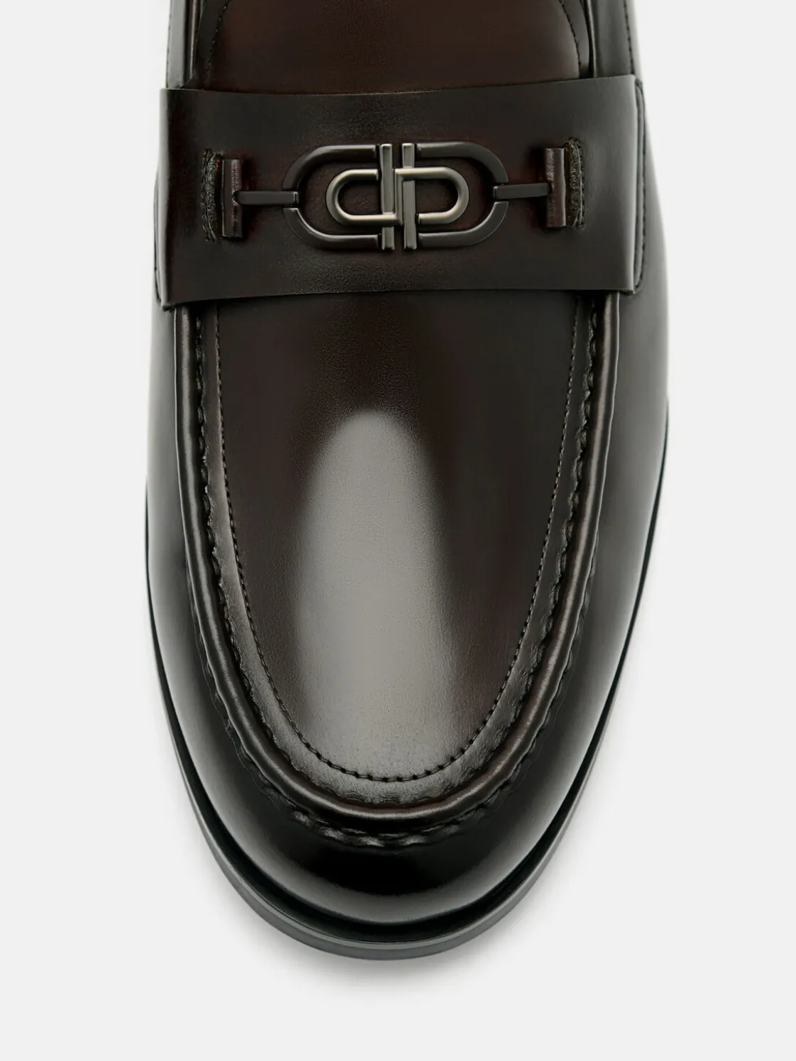 Leather Horsebit Loafer - Dark Brown