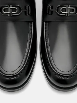 Leather Horsebit Loafer - Black