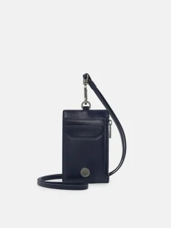 Leather Lanyard - Navy
