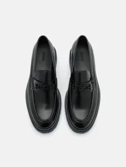 Leather Loafers - Black2
