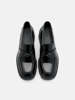 Leather Loafers - Black