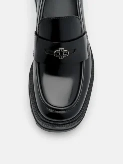 Leather Loafers - Black