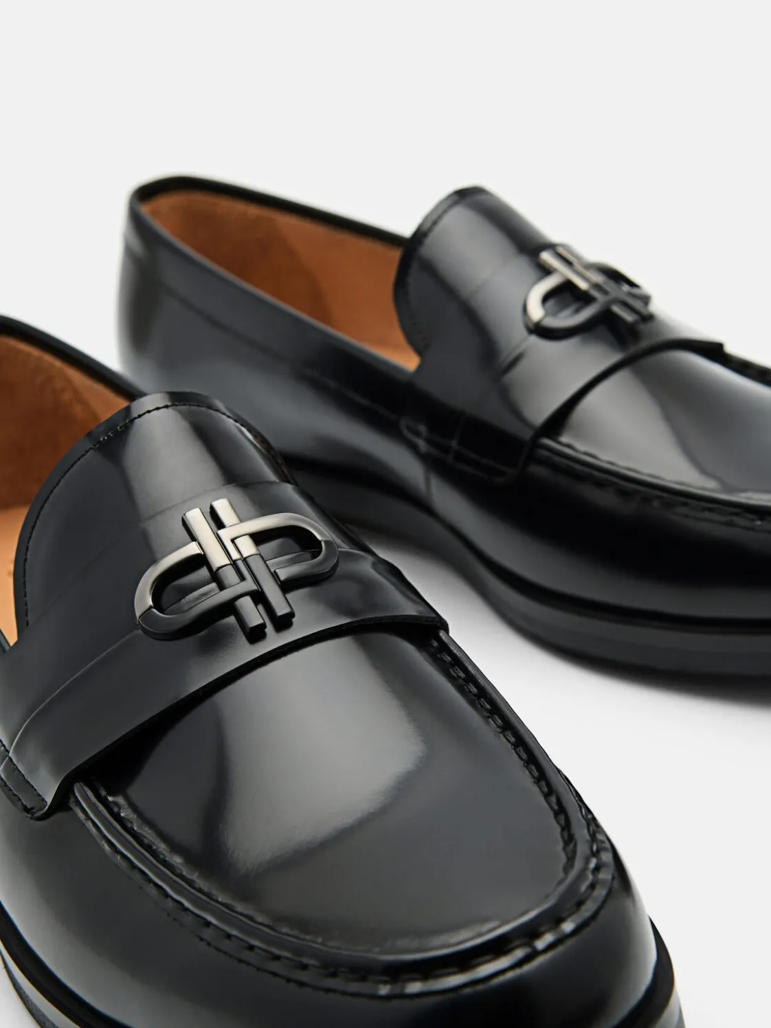 Leather Loafers - Black