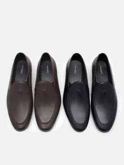 Leather Loafers - Dark Brown Burnish