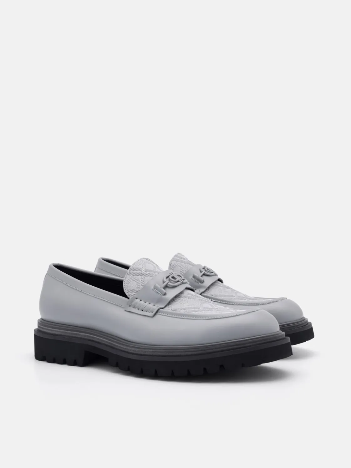 Leather Loafers - Grey