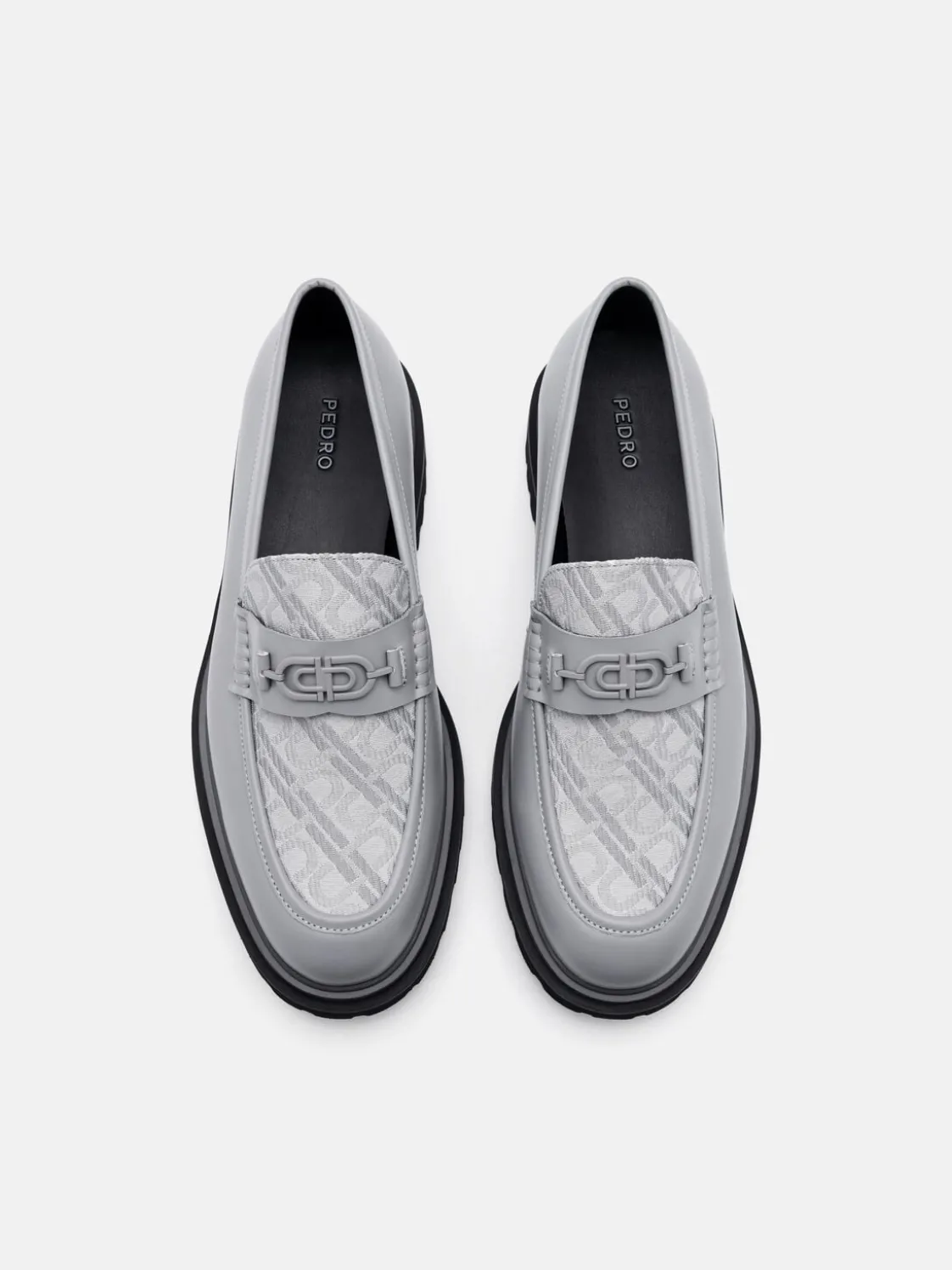 Leather Loafers - Grey