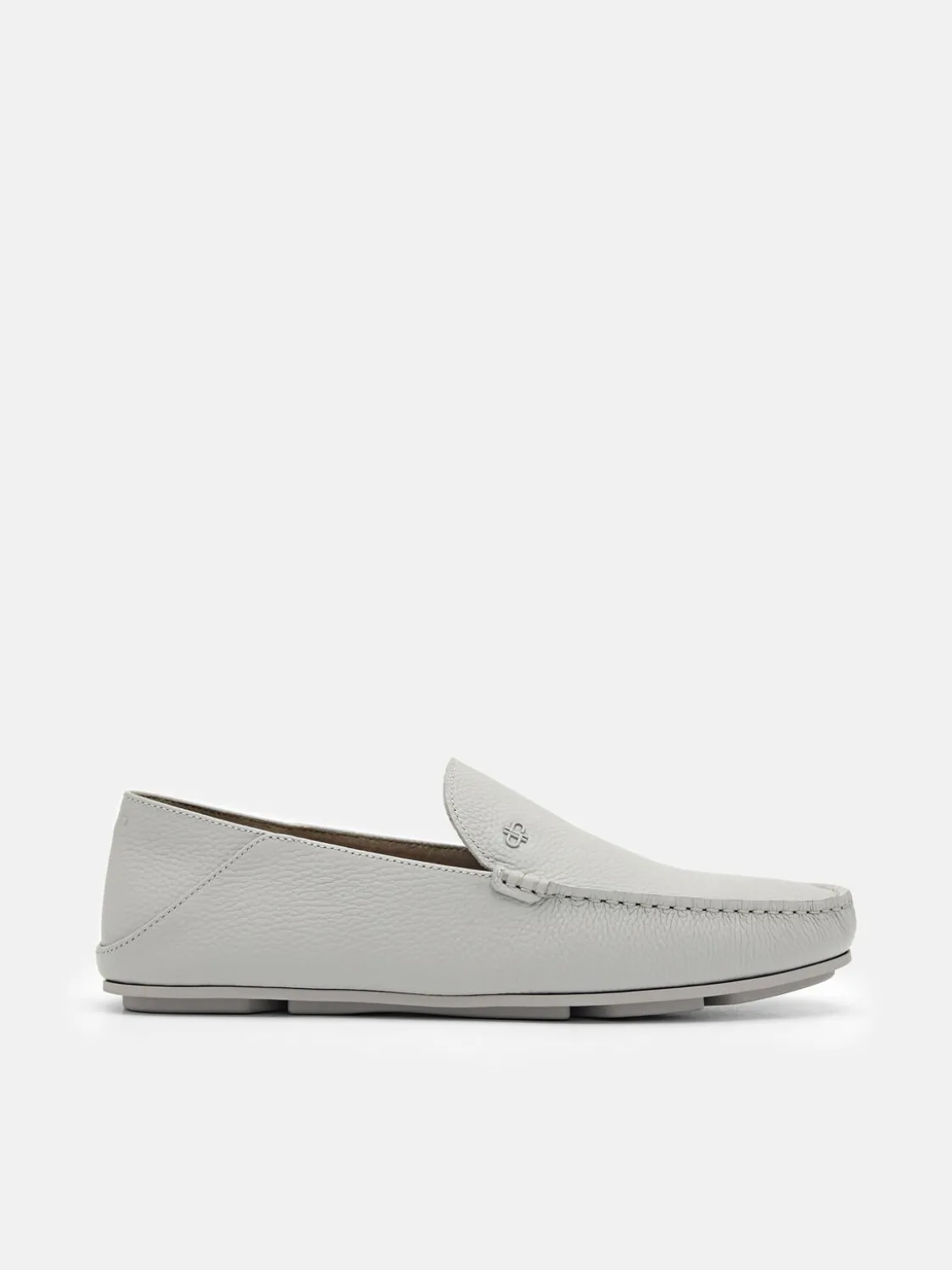 Leather Loafers - Grey