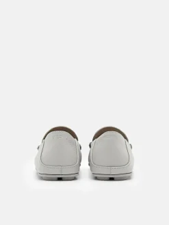 Leather Loafers - Grey