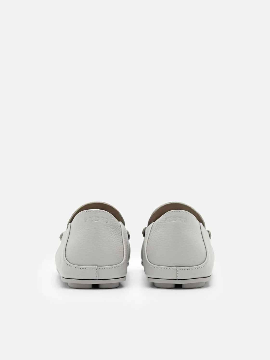 Leather Loafers - Grey