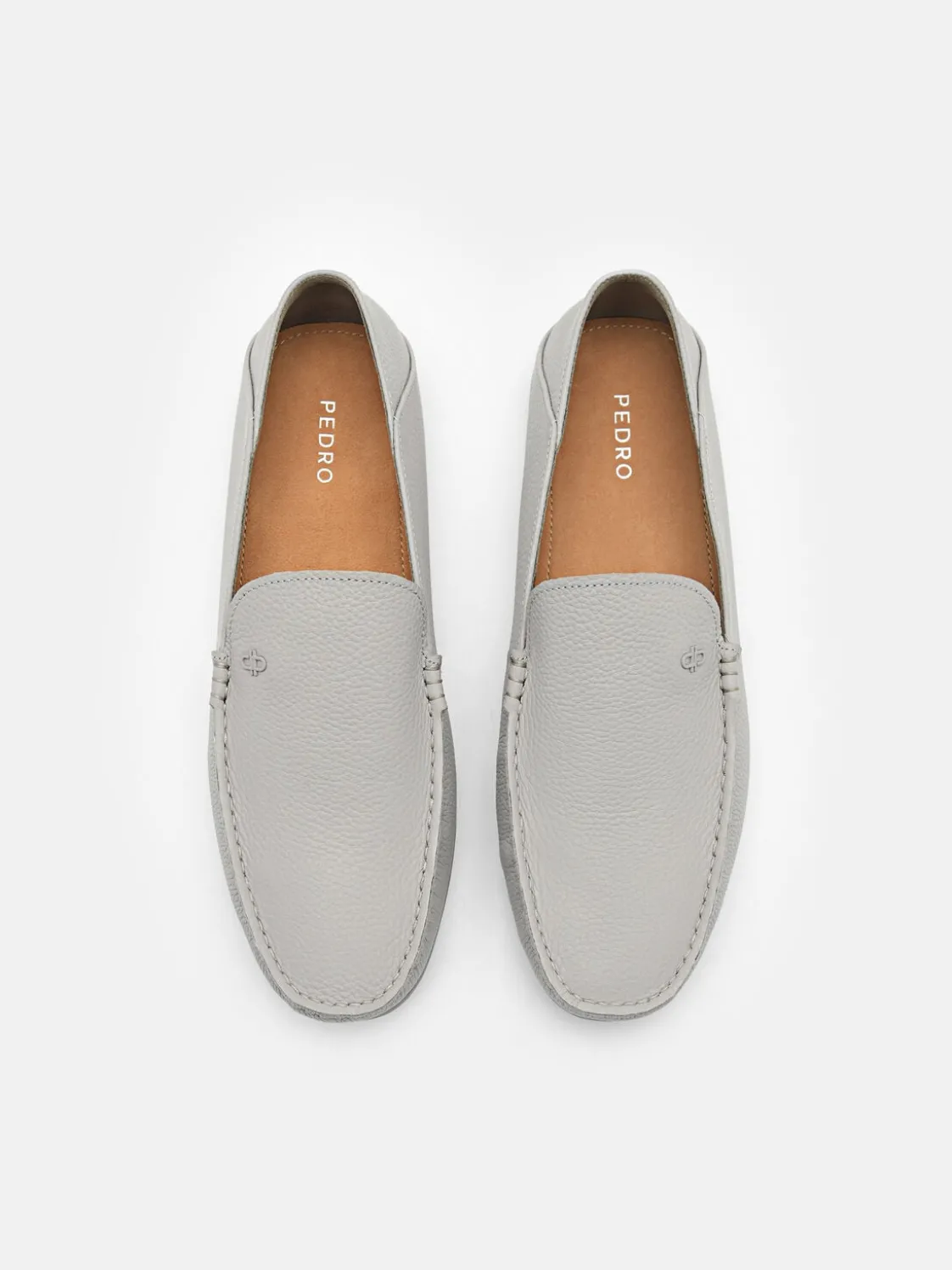 Leather Loafers - Grey