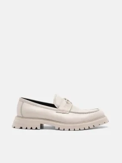 Leather Loafers - Taupe