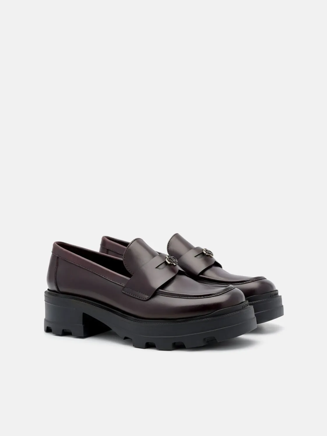Leather Loafers - Wine