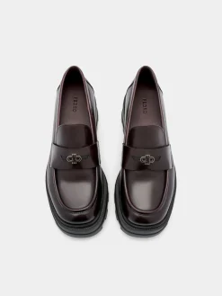 Leather Loafers - Wine
