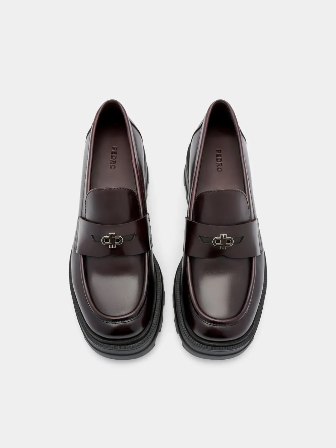 Leather Loafers - Wine