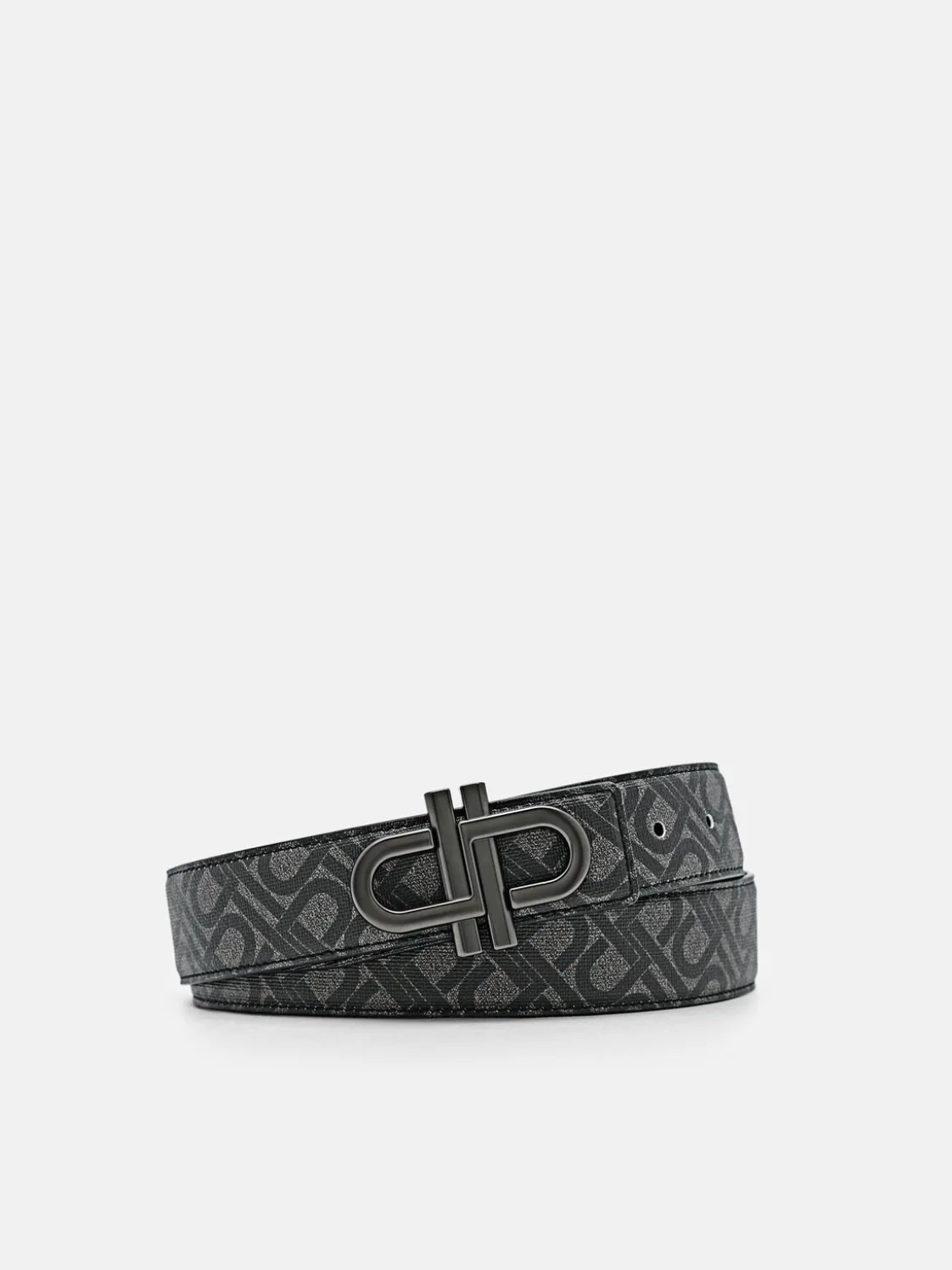 Leather Reversible Tang Belt - Black