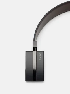Leather Reversible Tang Belt - Black
