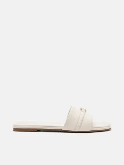 Leather Sandals - Chalk