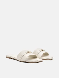 Leather Sandals - Chalk