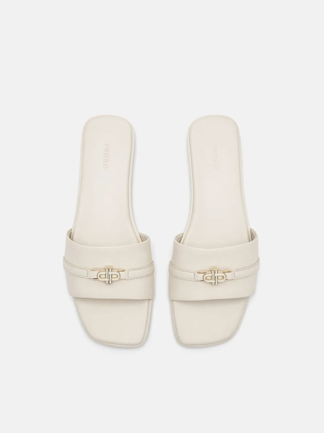 Leather Sandals - Chalk