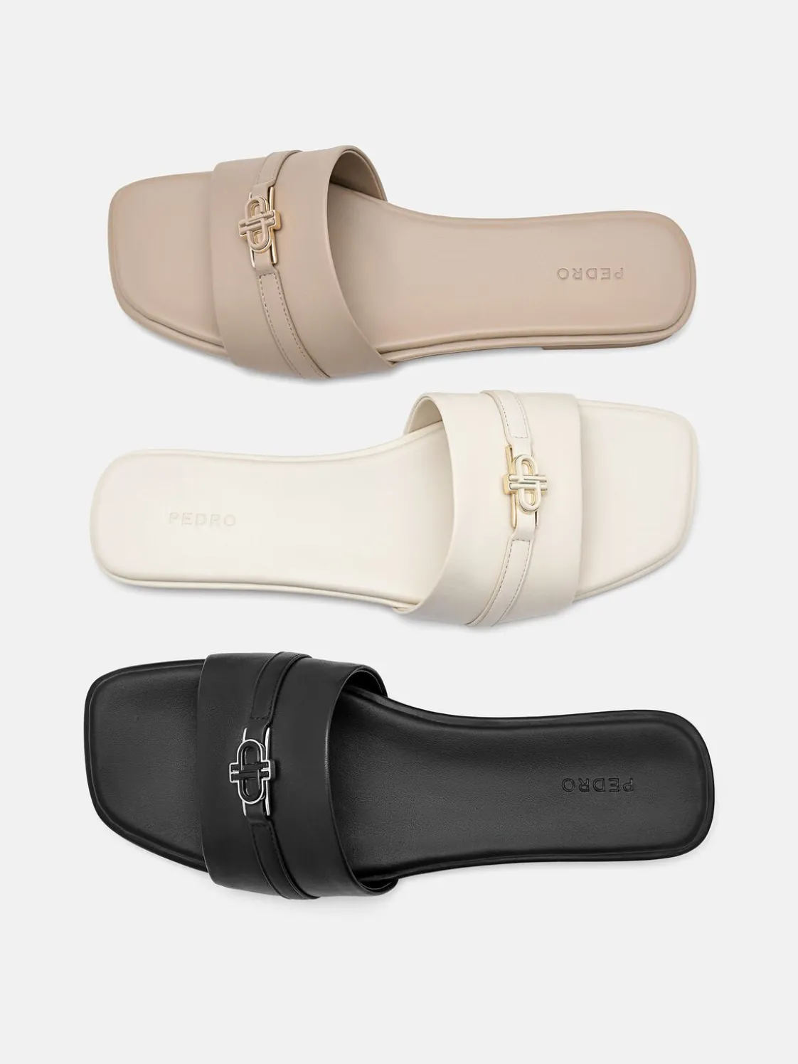 Leather Sandals - Chalk