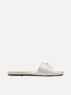 Leather Sandals - Silver