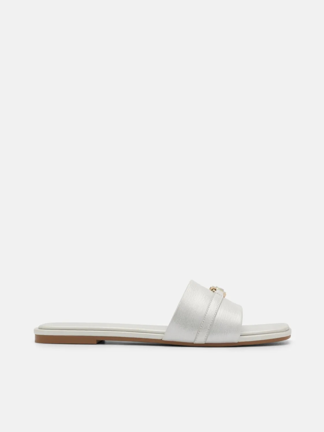 Leather Sandals - Silver