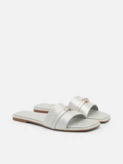 Leather Sandals - Silver