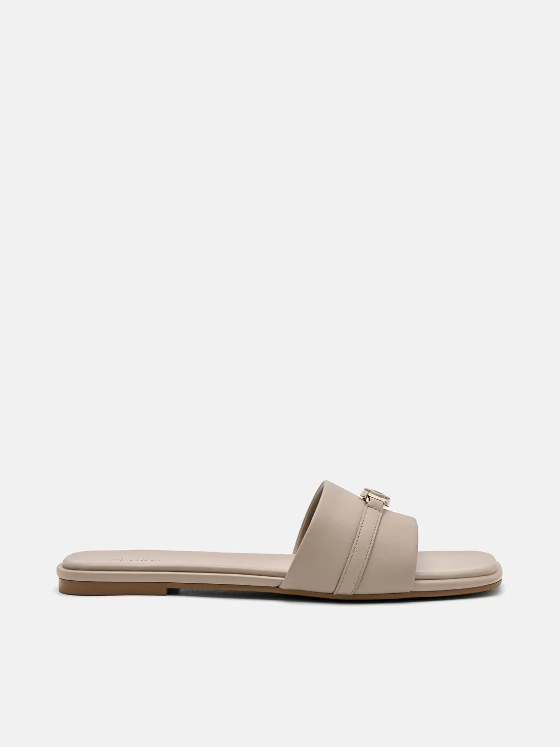 Leather Sandals - Taupe