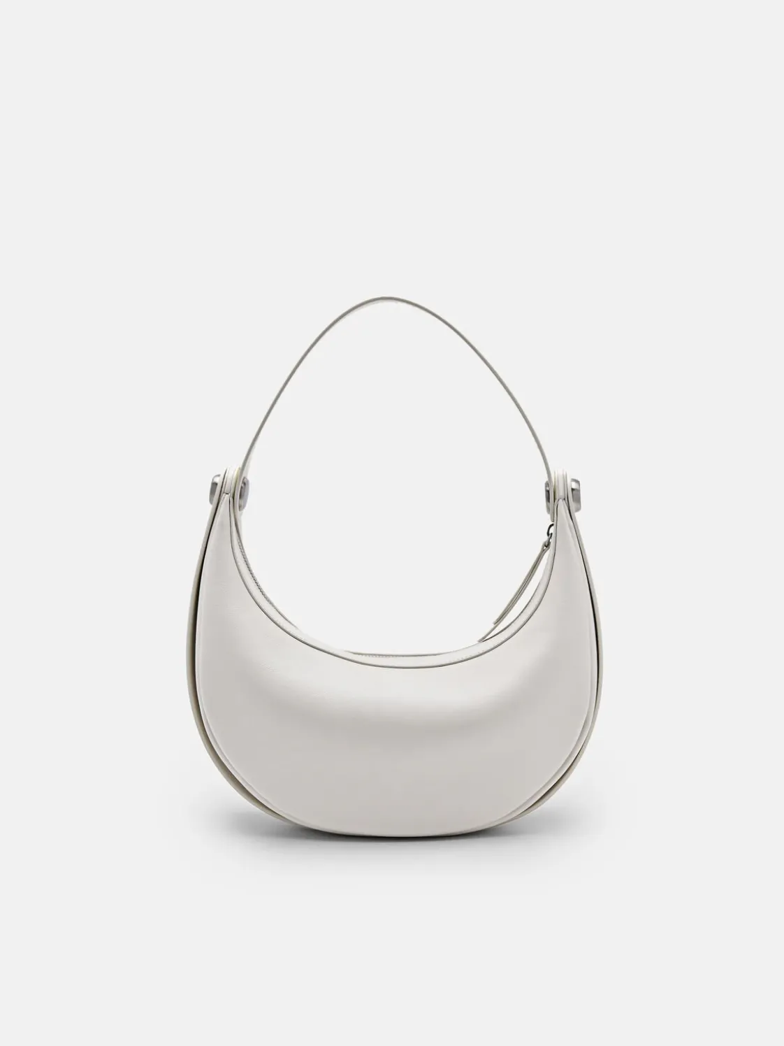 Leather Shoulder Bag - Chalk