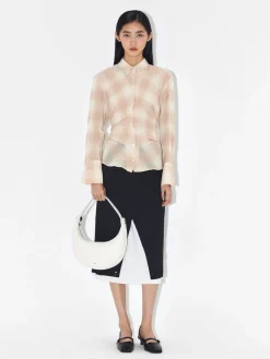 Leather Shoulder Bag - Chalk