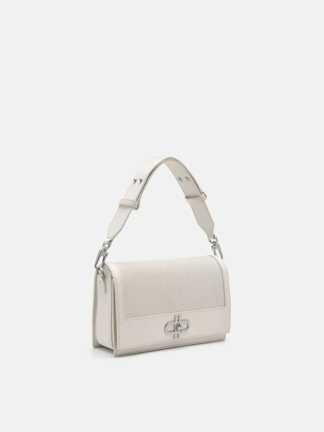 Leather Shoulder Bag - Chalk
