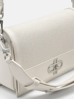 Leather Shoulder Bag - Chalk