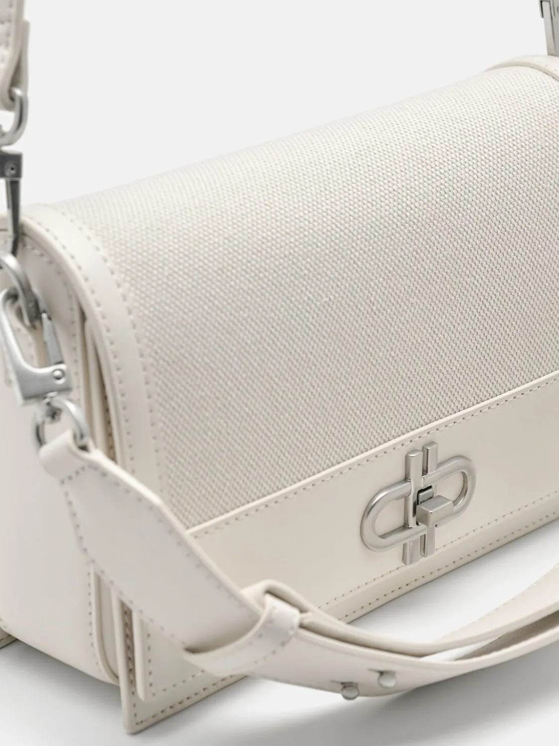 Leather Shoulder Bag - Chalk