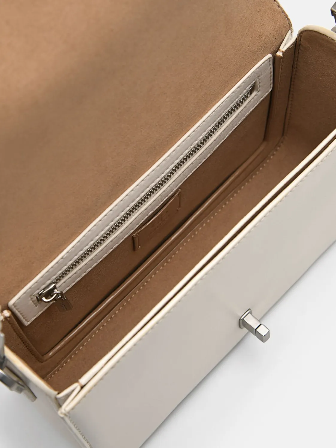 Leather Shoulder Bag - Chalk