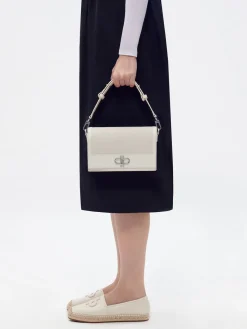 Leather Shoulder Bag - Chalk