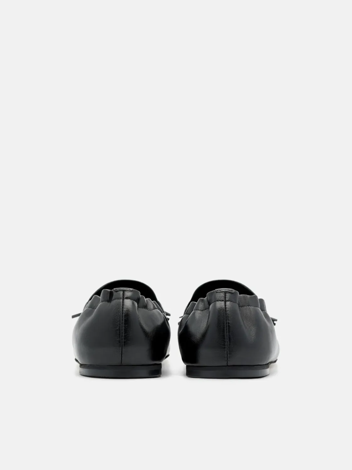 Leather Tassel Loafers - Black